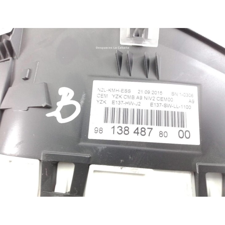 9813848780 CUADRO INSTRUMENTOS PEUGEOT 208 |Desguaces La Cabaña