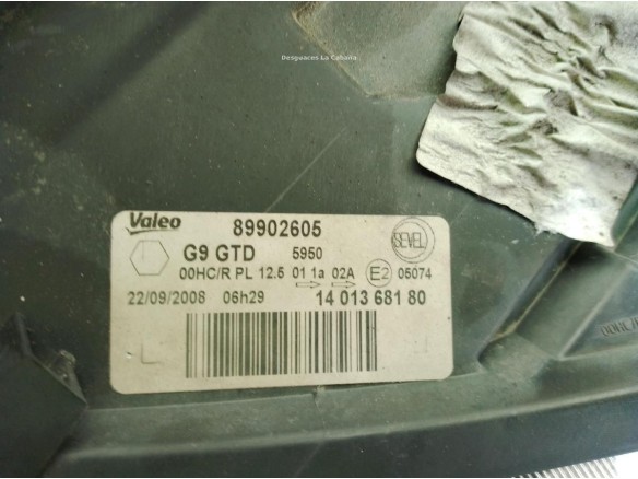 6208L0, 1401368180 FARO IZQUIERDO CITROEN JUMPY|Desguaces La Cabaña