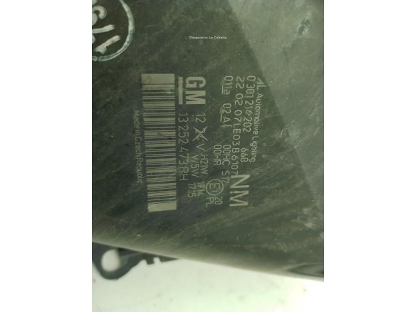 93179911, 13252473 FARO DERECHO OPEL ZAFIRA B (A05)|Desguaces La Cabaña