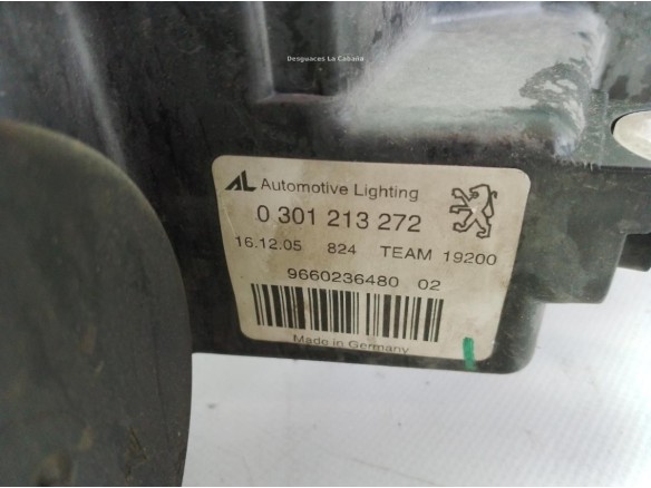 620692, 0301213272 FARO DERECHO PEUGEOT 407 (6D_)|Desguaces La Cabaña