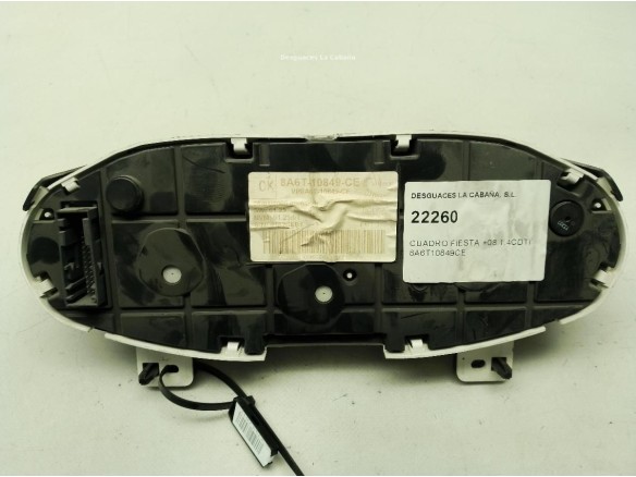 8A6T10849CE, CUADRO INSTRUMENTOS FORD FIESTA VI|Desguaces La Cabaña