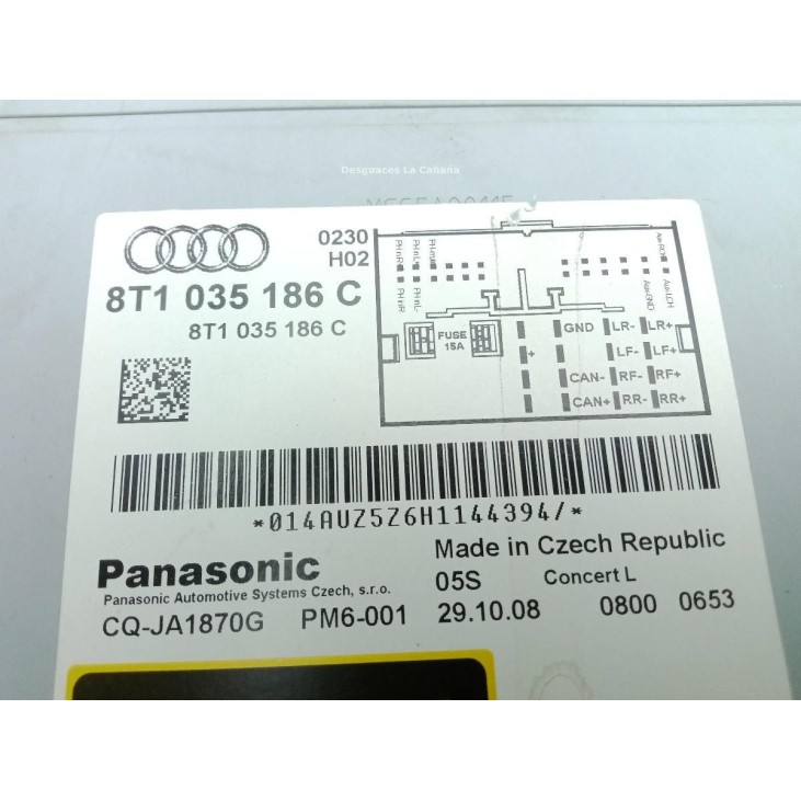 8T1035186C MODULO RADIO AUDI A5 (8T3) |Desguaces La Cabaña