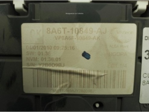8A6T10849AJ, CUADRO INSTRUMENTOS FORD FIESTA VI|Desguaces La Cabaña