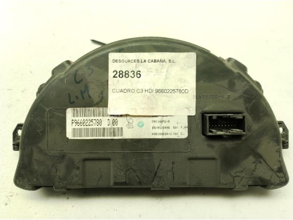 9660225780D, CUADRO INSTRUMENTOS CITROEN C2 (JM_)|Desguaces La Cabaña