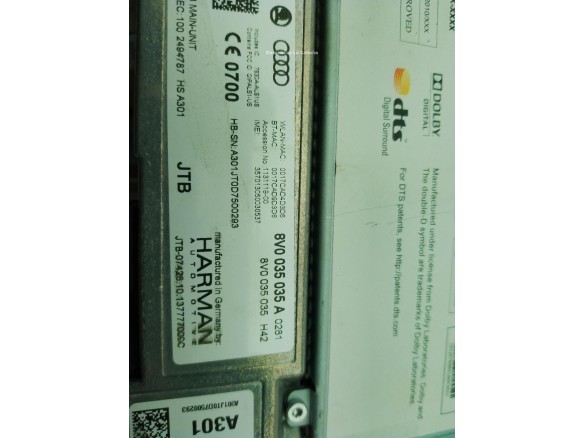8V0035035A MODULO RADIO AUDI A3 (8V1, 8VK)|Desguaces La Cabaña