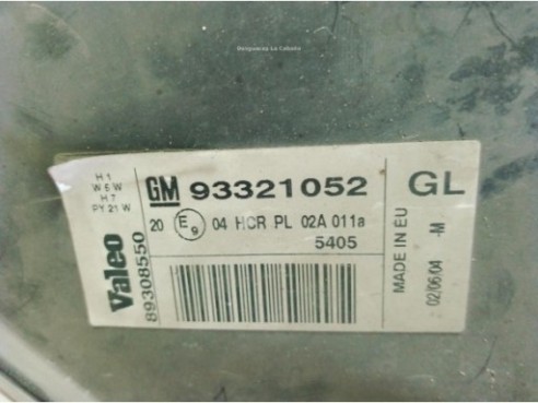 93175364, 93321052 FARO IZQUIERDO OPEL MERIVA A Limusina (X03)|Desguaces La Cabaña