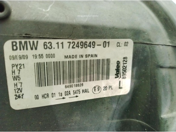 63117249649, FARO IZQUIERDO BMW 1 (E87)|Desguaces La Cabaña