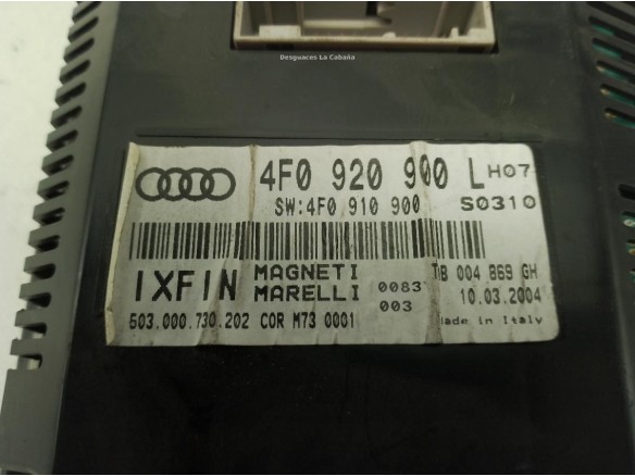 4F0920900L, CUADRO INSTRUMENTOS AUDI A6 (4F2, C6)|Desguaces La Cabaña