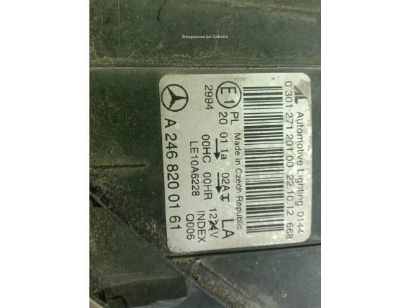 A2468200161 FARO IZQUIERDO MERCEDES BENZ CLASE B (W246, W242)|Desguaces La Cabaña