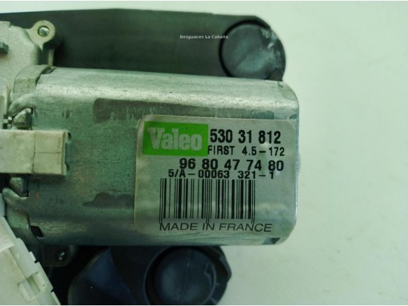 6405JQ, 9680477480 MOTOR LIMPIAPARABRISAS TRA CITROEN DS4|Desguaces La Cabaña