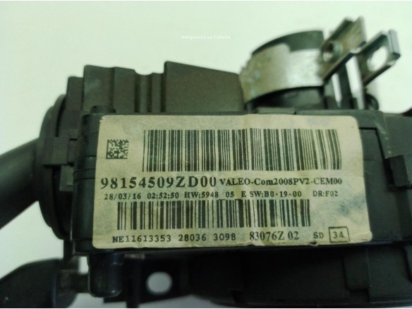 98154509ZD00 MANDO COMPLETO PEUGEOT 2008|Desguaces La Cabaña
