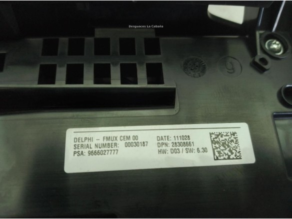 6452V9, 9666027777 MANDO CLIMA CITROEN DS4|Desguaces La Cabaña