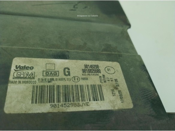 9816825580 FARO IZQUIERDO OPEL COMBO  LIFE|Desguaces La Cabaña