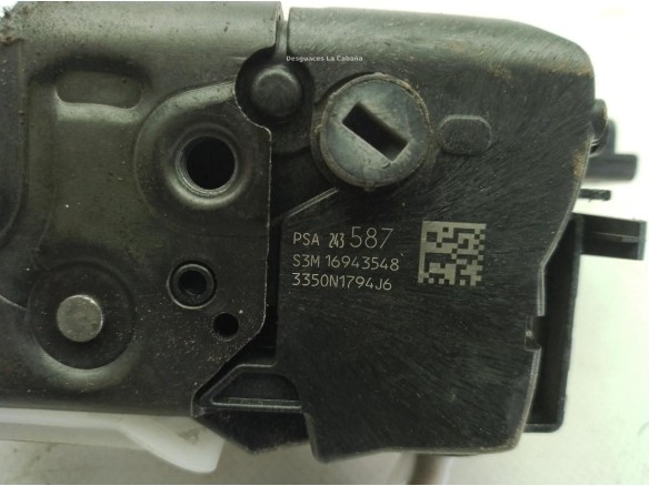 9824358780, 330N1794J6 CERRADURA PUERTA LAT TRA IZQ OPEL COMBO  LIFE|Desguaces La Cabaña