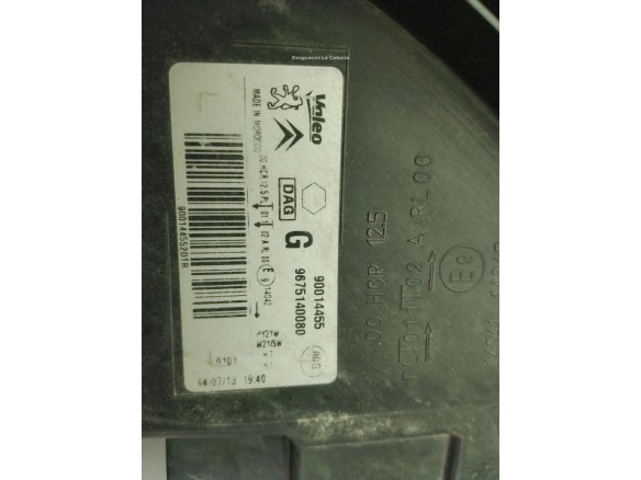 9675140080, FARO IZQUIERDO CITROEN C-ELYSEE|Desguaces La Cabaña