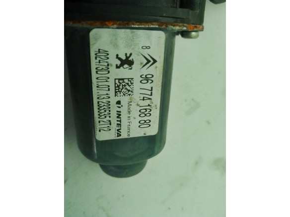 9674412380, 9677416880 ELEVALUNAS PUERTA LAT DEL DER CITROEN C-ELYSEE|Desguaces La Cabaña