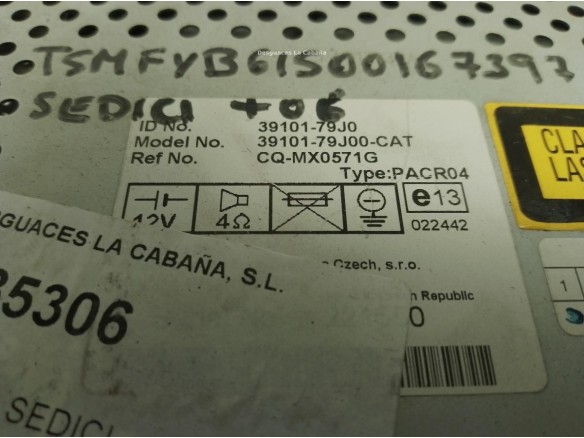 RADIO FIAT SEDICI (FY_)|Desguaces La Cabaña