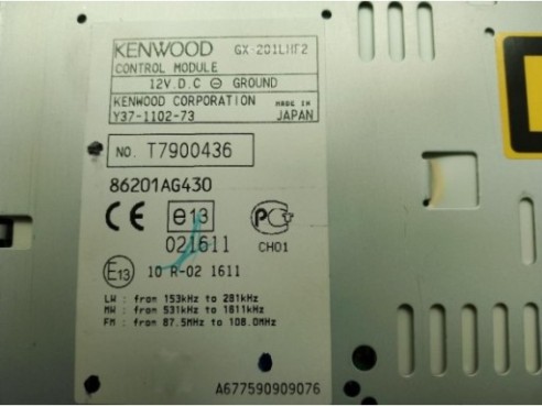 86201AG430, RADIO SUBARU OUTBACK (BL, BP)|Desguaces La Cabaña
