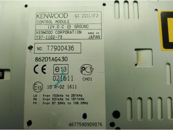 86201AG430, RADIO SUBARU OUTBACK (BL, BP)|Desguaces La Cabaña