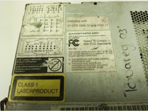 7L6035191N RADIO VW TOUAREG (7LA, 7L6, 7L7)|Desguaces La Cabaña