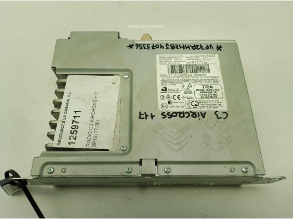 9818777780 RADIO CITROEN C3 AIRCROSS II|Desguaces La Cabaña
