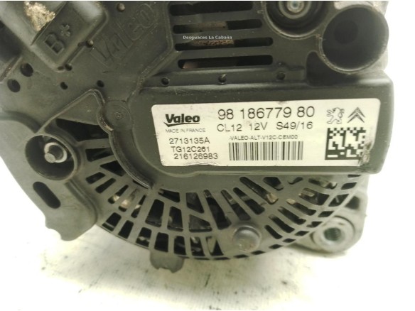 9818677980 ALTERNADOR CITROEN C-ELYSEE|Desguaces La Cabaña
