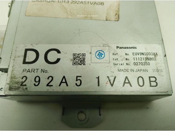292A51VA0B CENTRALITA MULTIFUNCION NISSAN QASHQAI / QASHQAI +2 I (J10, JJ10)|Desguaces La Cabaña