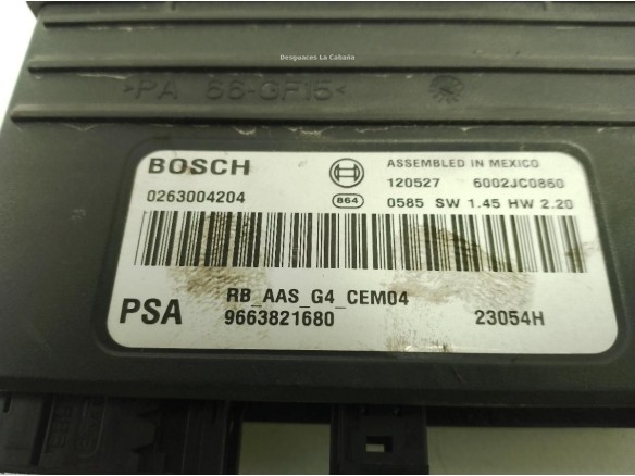 9663821680 CENTRALITA MULTIFUNCION CITROEN C5 III (RD_)|Desguaces La Cabaña