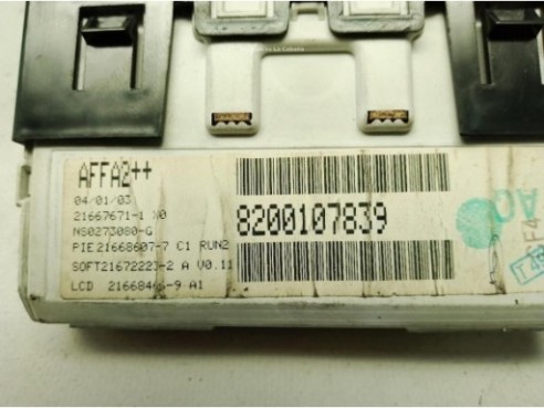 8200107839A, DISPLAY RENAULT MEGANE II (BM0/1_, CM0/1_)|Desguaces La Cabaña