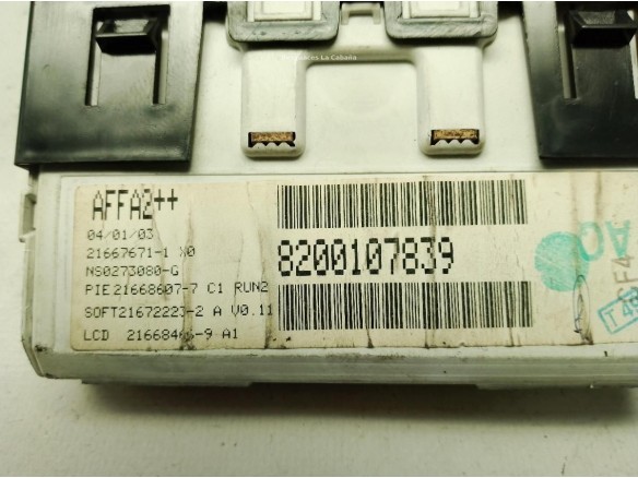 8200107839A, DISPLAY RENAULT MEGANE II (BM0/1_, CM0/1_)|Desguaces La Cabaña