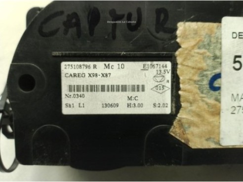 275108796R, MANDO CLIMA RENAULT CAPTUR (J5_, H5_)|Desguaces La Cabaña