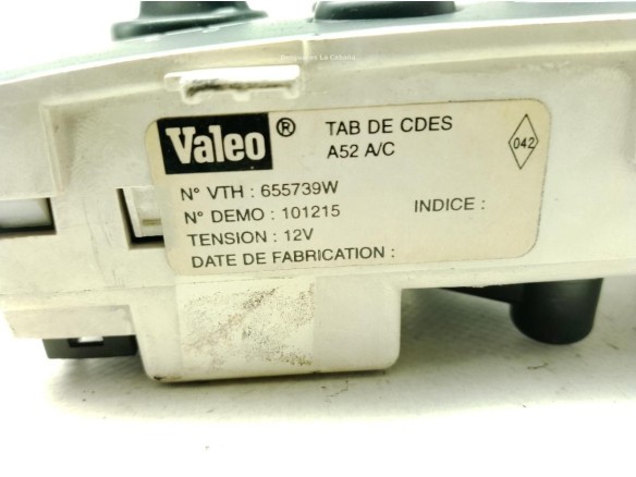 655739W, MANDO CALEFACCION RENAULT MEGANE Scenic (JA0/1_)|Desguaces La Cabaña