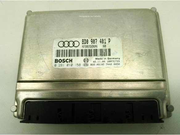 0281001838,8D0907401C, CENTRALITA MOTOR AUDI A4 (8D2, B5)|Desguaces La Cabaña