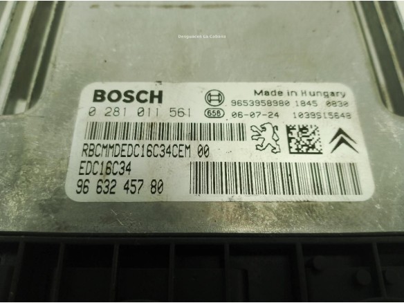 0281011561,9663245780, CENTRALITA MOTOR CITROEN C5 I (DC_)|Desguaces La Cabaña