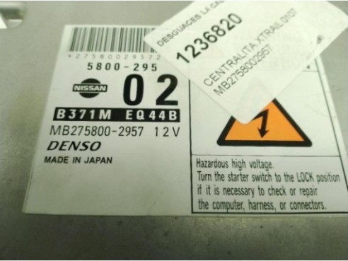 MB2758002957, CENTRALITA MOTOR NISSAN X-TRAIL (T30)|Desguaces La Cabaña
