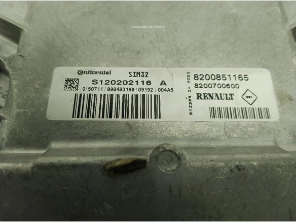 8200851165 CENTRALITA MOTOR RENAULT CLIO III (BR0/1, CR0/1)|Desguaces La Cabaña