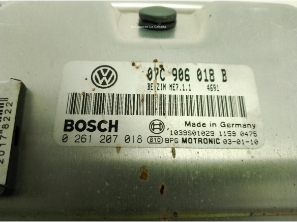  070906018B CENTRALITA MOTOR VW PHAETON (3D1, 3D2, 3D3, 3D4, 3D6, 3D7, 3D8, 3D9)|Desguaces La Cabaña