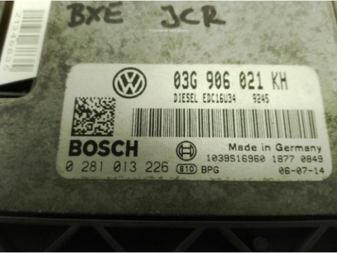 03G906021KH, 0281013226 CENTRALITA MOTOR VW JETTA III (1K2)|Desguaces La Cabaña
