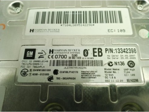 13342398EB, CENTRALITA MOTOR OPEL INSIGNIA A (G09)|Desguaces La Cabaña