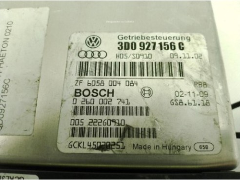 3D0927156C CENTRALITA MOTOR VW PHAETON (3D1, 3D2, 3D3, 3D4, 3D6, 3D7, 3D8, 3D9)|Desguaces La Cabaña