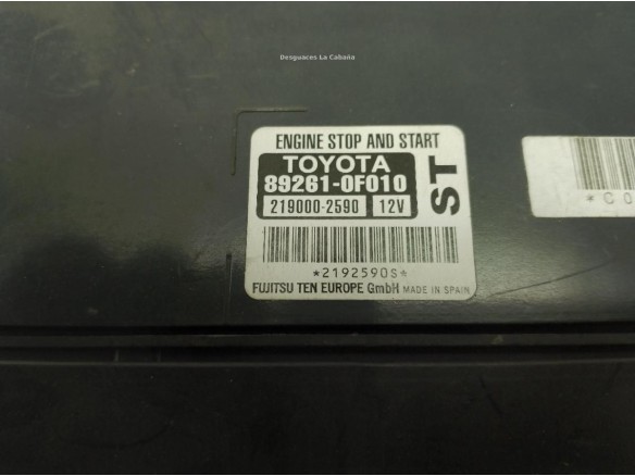 892610F010, CENTRALITA MOTOR TOYOTA VERSO (_R2_)|Desguaces La Cabaña