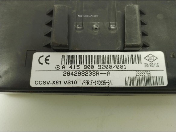 A4159009200 CENTRALITA MOTOR MERCEDES BENZ CITAN Furgón (415)|Desguaces La Cabaña