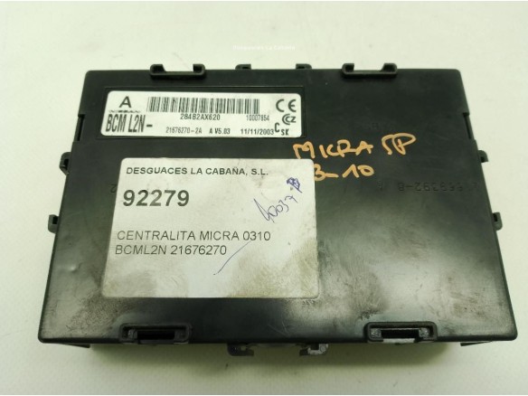 BCML2N,21676270, CENTRALITA MOTOR NISSAN MICRA III (K12)|Desguaces La Cabaña