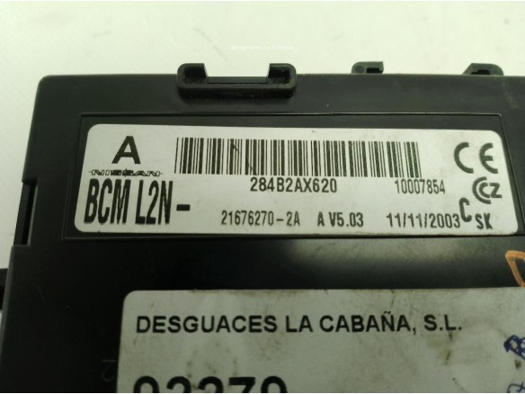 BCML2N,21676270, CENTRALITA MOTOR NISSAN MICRA III (K12)|Desguaces La Cabaña
