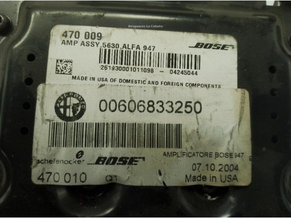 606833250 CENTRALITA MOTOR ALFA ROMEO GT (937_)|Desguaces La Cabaña