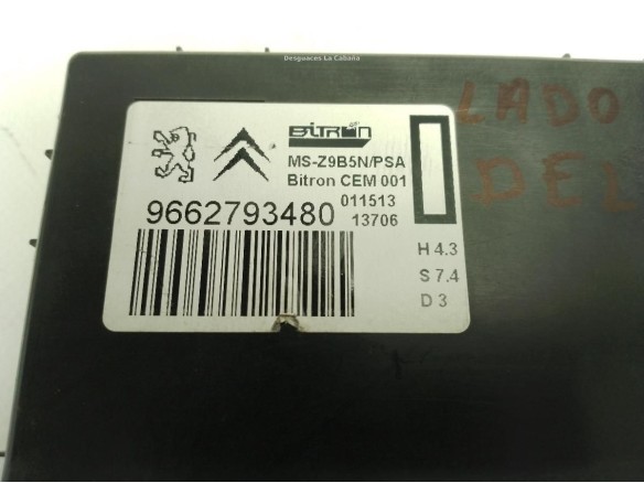 9662793480 CENTRALITA MOTOR CITROEN C6 (TD_)|Desguaces La Cabaña