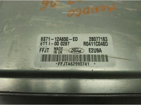 6S7112A650ED, CENTRALITA MOTOR FORD MONDEO III (B5Y)|Desguaces La Cabaña