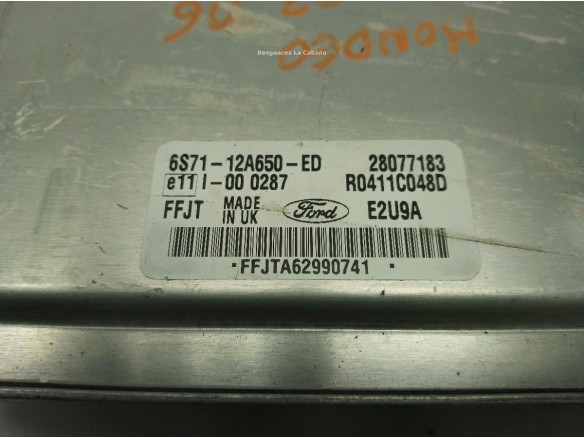6S7112A650ED, CENTRALITA MOTOR FORD MONDEO III (B5Y)|Desguaces La Cabaña