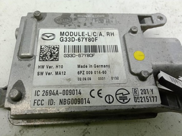 G33D67Y80F CENTRALITA MOTOR MAZDA CX-7 (ER)|Desguaces La Cabaña