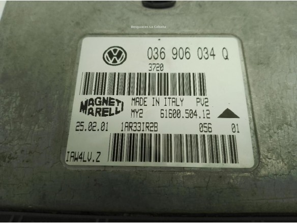 036906034Q, CENTRALITA MOTOR AUDI A2 (8Z0)|Desguaces La Cabaña